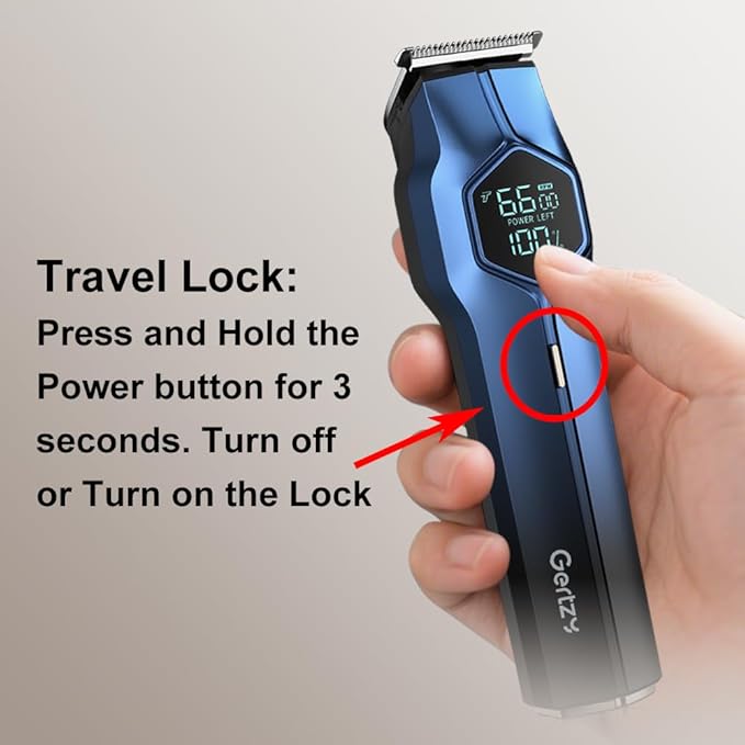 5-in-1 Electric Beard Trimmer Magnetic Replacement Heads Professional Cordless Hair Clippers for Men Rechargeable IPX7 Waterproof Grooming Kit for Face Mustache Body Nose Gifts for Men (Blue)