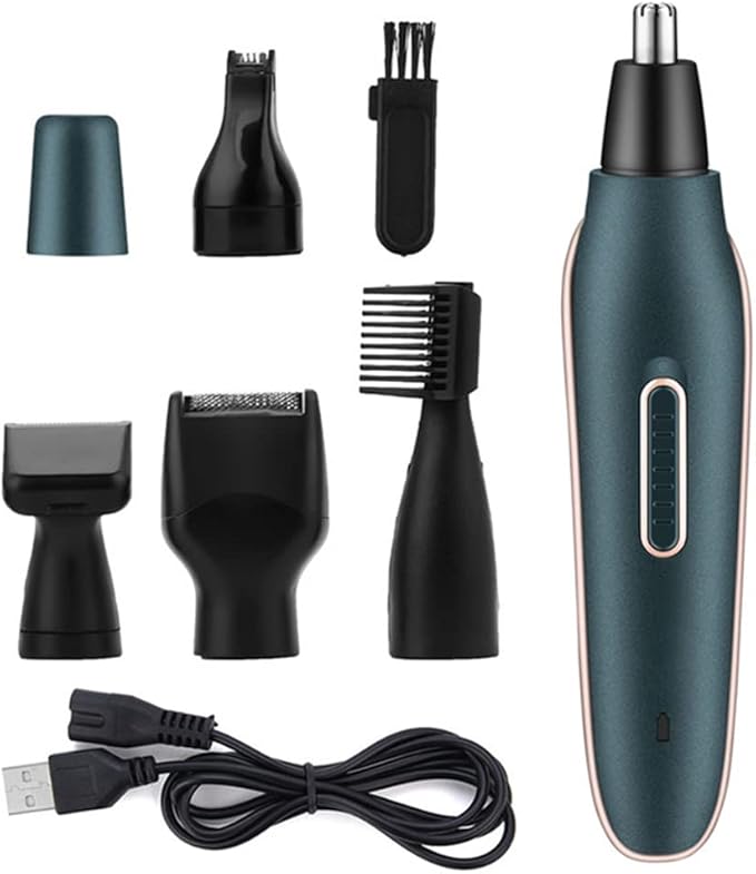 USB Rechargeable Nose Ear Hair Trimmer Shaver for Men Electric Eyebrow Beard Clipper Razor Face Body Back Hair Removal