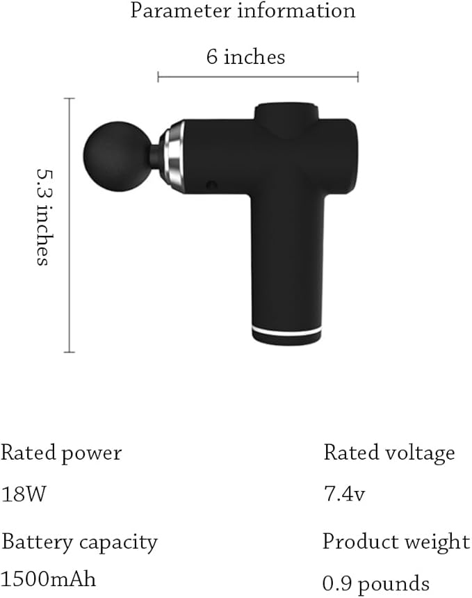 DADA Massage Gun Deep Tissue Upgrade Deep Tissue Back Massager Super Quiet Electric Massager for Treatment Relax Portable Percussion Muscle Massager Gun LED Touch Display