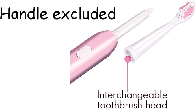 16pcs Replacement Toothbrush HeadsCompatible for Clean Bristles(Pink 16pcs)