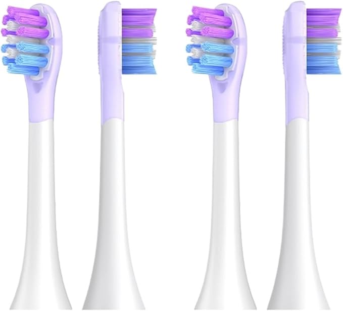 Toothbrush Replacement Brush Head Compatible with HX3/6/9 Series economical Medium Soft bristles 2(YH751-PURPLE)