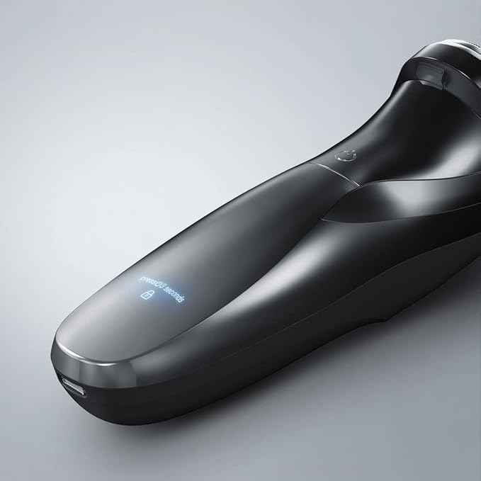 Electric Razor for Men USB Rechargeable Men’s Electric Shaver for Rotary Shaving with Pop-up Trimmer