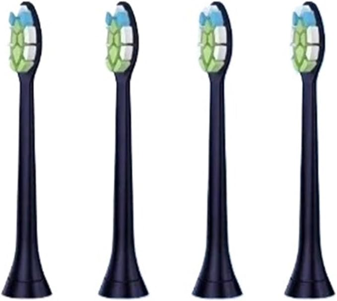 Electric Toothbrush Heads SuitableCompatible for Philips General 3/6/8/9 Full Range Brush(4PCS-2-black)