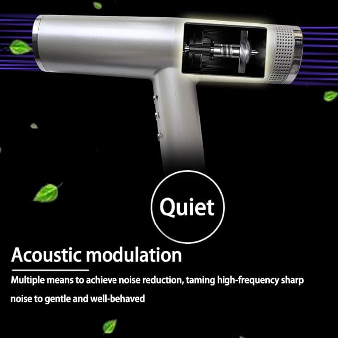 Professional Hair Dryer for Salon-Quality Results – 1800W High-Speed Blow Dryer with Ionic Technology Adjustable Heat &amp Speed Settings Lightweight Fast Drying Suitable for All Hair Types