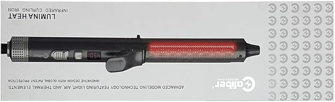 Caliber Lumina Heat Professional Infrared Curling Iron with Digital Temperature Control 3 Sizes (1-1/4 (32mm))