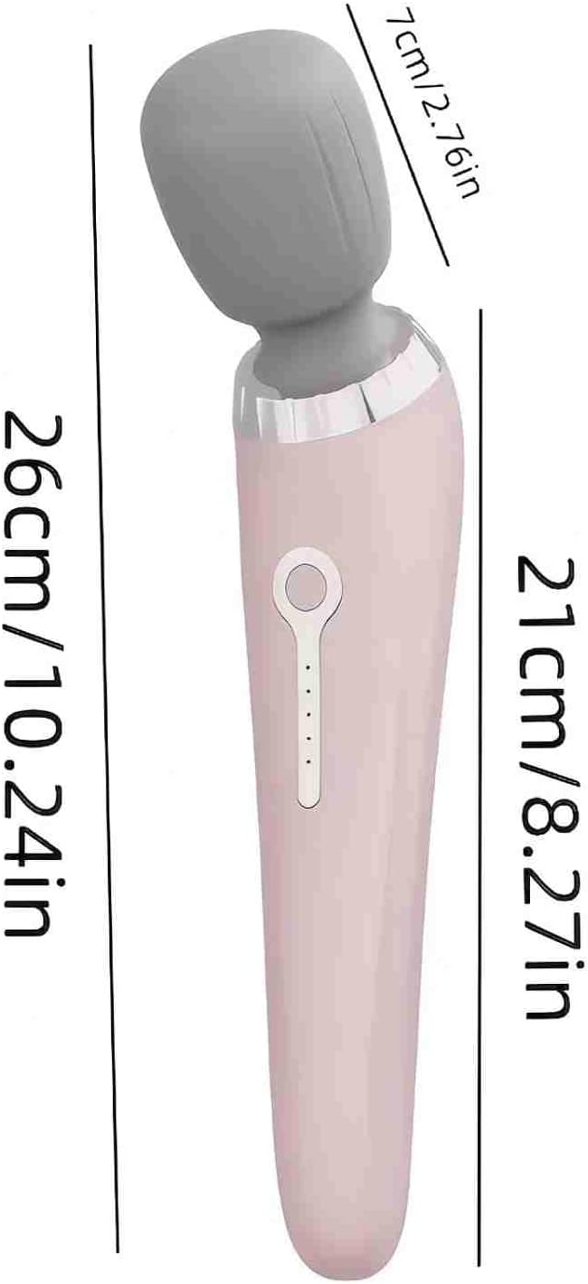 Labnique Handheld Massager 10 Massage Modes Cordless Waterproof Electric Back Massager Portable Muscle Recovery Tool Pink