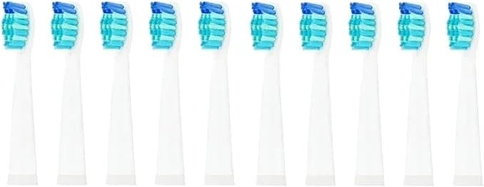 5-10Pcs Replacement Brush Heads for Seago Fairywill Electric Toothbrush FW SG 507 508 515 551 917 959 908 Dupont Bristle(10pcs White)