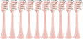 10pcs Replacement Brush HeadsCompatible for SOOCAS X3 X5 V1 X3U Soft Bristle Electric Toothbrush(10pcs Pink)