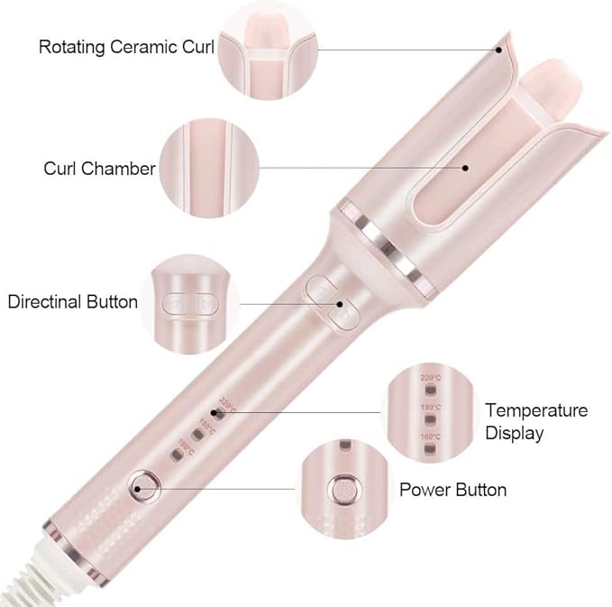 Automatic Hair Curler Ceramic Auto Rotate Curling Iron Long-Lasting Hair Styling Temperature Hair Care Electric Hair Curler
