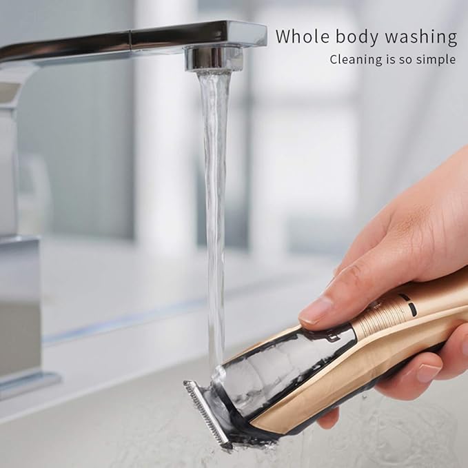 QWEASDF Professional 6-in-1 Multifunctional Electric Hair Clipper Kit Beard Trimmer Nose Hair Trimmer Body Shaver Side Trimmer Full-Body Waterproof USB Charging Suitable for The Whole Family