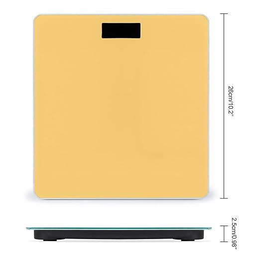 Smart Scale for Body Weight Automatic Switch Digital Bathroom Weighing Scale Light Orange