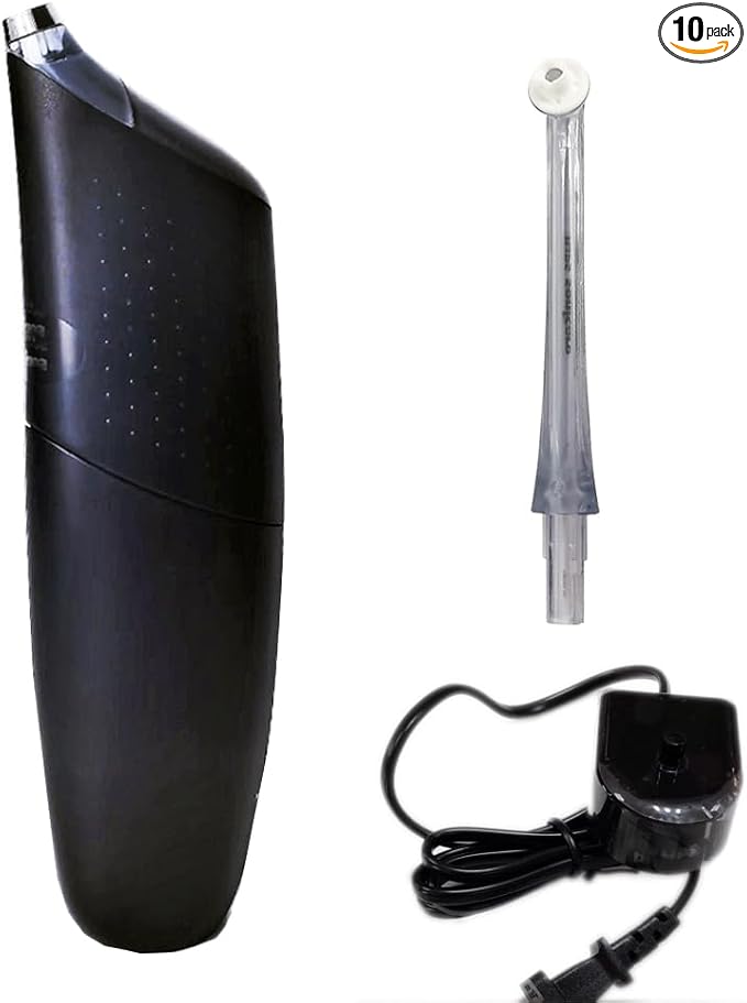 Generic Replacement Handle fit for Philip AirFloss PRO/Ultra HX8350 HX8340 HX8331 HX8460 HX8332/11RW Water Flosser with HX8032 Nozzle &amp HX6100 Charger Without Original Package (Black)
