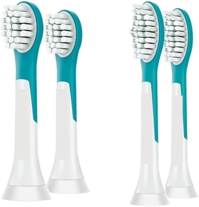 Electric Toothbrush Head Mini Tooth Brush Replacement 2 Pcs Compatible with HX63X2 Model(HX6042 for 7yr Kids)