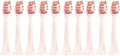 10PCS Replacement Brush Heads Compatible for HX6930 HX6064 Sonic Electric Toothbrush Soft Bristle Nozzles No Metal(10Pink)