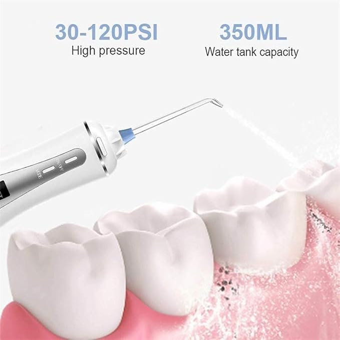 Cordless Water FlosserCordless Dental Oral Irrigator with 300ML Water Tank USB Charging IPX7 Waterproof Oral Irragatorfor Family Travel