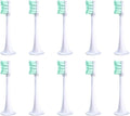 Compatible for 10pcs T300/500 Replacement Brush Heads Toothbrush VacuumBristle Suitable Nozzles(10pcs Green)