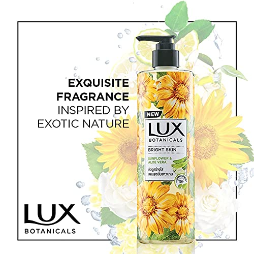 LUX Botanicals Bright Skin Shower Gel Natural Extracts No Paraben- 450 ml/15.2 Fl.Oz
