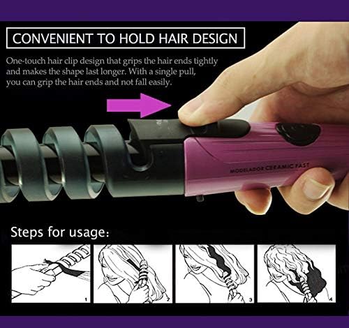 Magic Hair Curler Anti-Scald Roller Spiral Style Crimping Iron Salon Curling Wand Professional Women Hair Styling Tool