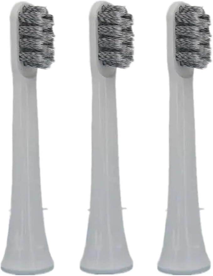 Toothbrush Replacement Heads Compatible for Xiaomi Mijia T100 Mi Smart Electric 2 Color(Gray 3pcs)