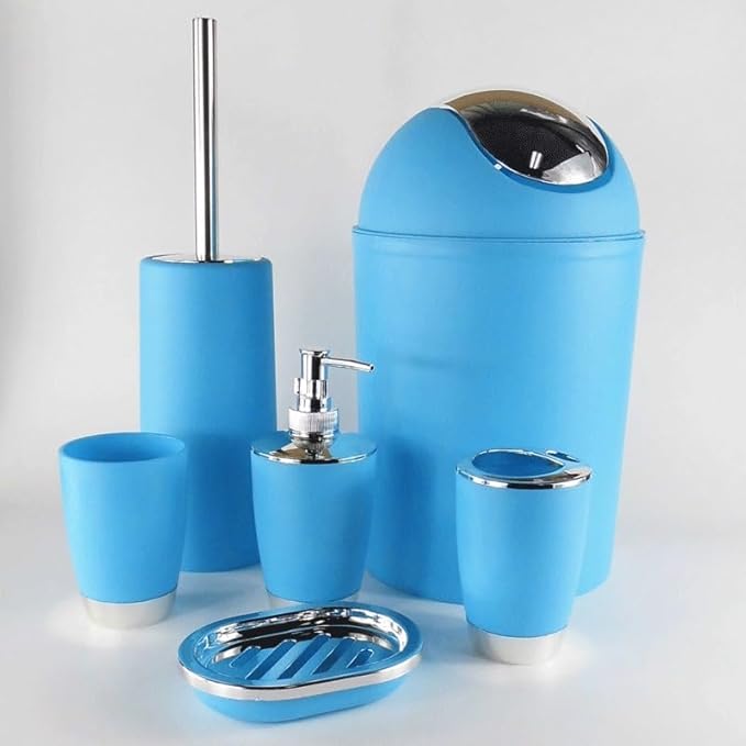 Bathroom Kit Mouthwash Cup Six-Piece Toiletries Toothbrush KitArgento-7.5x7.5x17(cm)