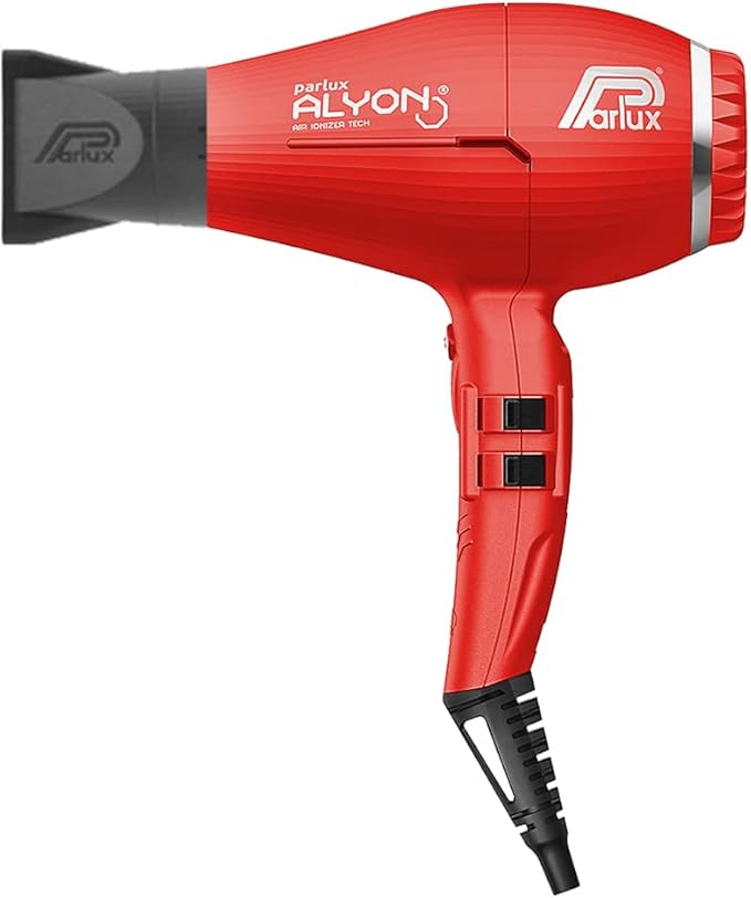 Parlux Alyon Red Hair Dryer with Miracle Detangling Brush Medium Size Nylon &amp Boar Bristles for All Hair Types – Blush Pink