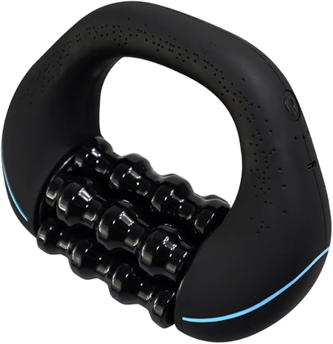 Mini Percussive &amp Rolling Massager - 3-Speed Electric Deep Tissue Muscle Roller for Full Body Pain Relief Portable Handheld Massage for Legs Back Shoulders &amp Glutes with 4H Battery