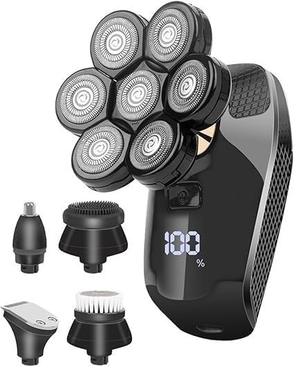 Electric Razor for Men 5 in 1 Shaver for Men Electric Shaver Powerful Bald Head Shaver Beard Shaving Machine for Men Razor Husband Boyfriend