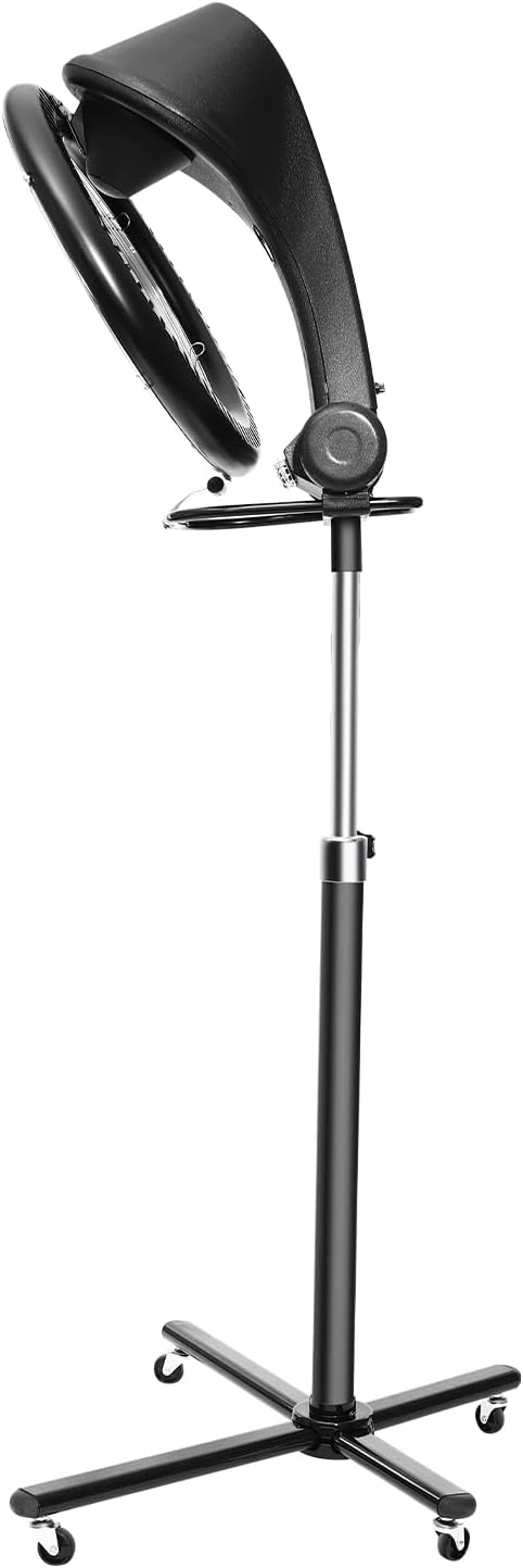 3 in 1 Orbiting Hair Dryer 850W Hair Steamer Professional Color Processor Salon Hair Dryer with Timer and Rolling Stand 360 Rotation 110V