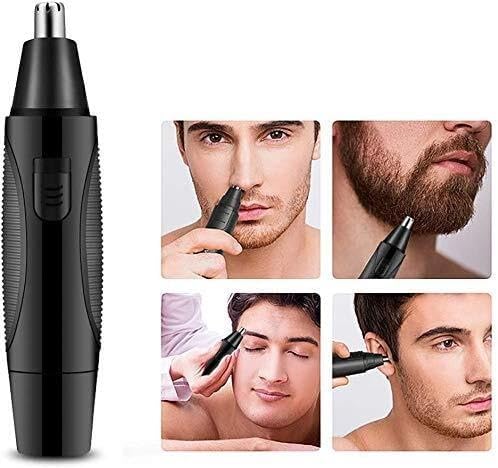 WEedsy Ear Nose &amp Brow Trimmer Clipper – Painless Trimmer for Men &amp Women Battery Operated Nose Hair Trimmer Kit Black