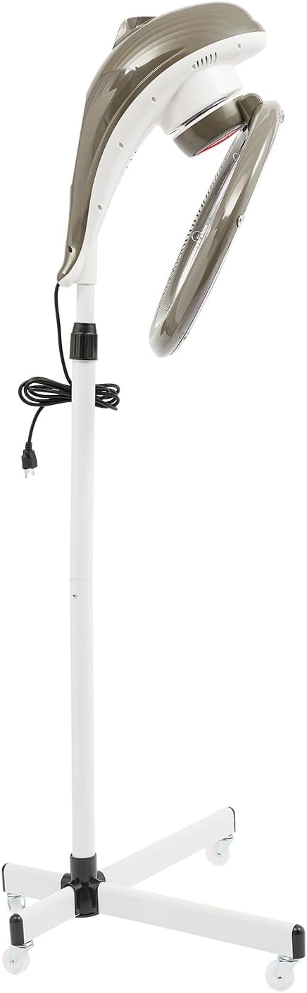 Professional Hair Steamer Machine 950W Stand Hair Dryer with Timer &amp Adjustable Height 360° Rotating Hood for Salon &amp Home Use Hair Coloring Drying Conditioning - 110V