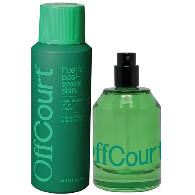 OffCourt - Fig Leaves + White Musk Scent Deodorant Body Spray and Fragrance Bundle