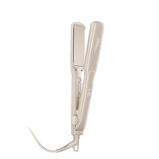 Paul Mitchell Smooth+ Ceramic Flat Iron Adjustable Heat Settings for Smoothing + Straightening