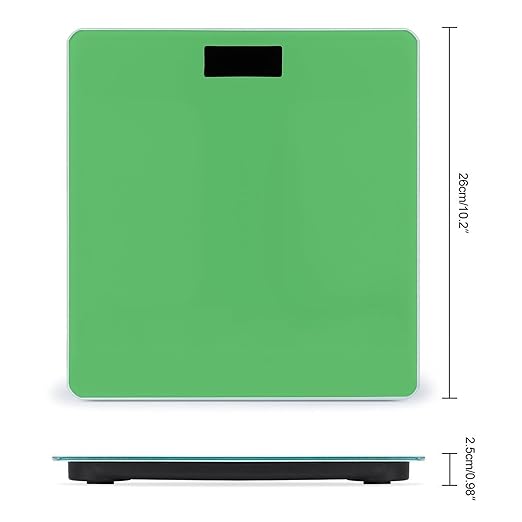 Energy Saving Scale Bathroom Weighing Scale Smart Scale for Body Weight Digital Green