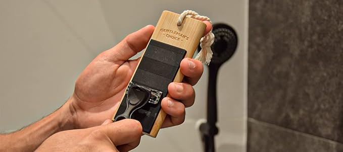 Razor Sharpener Original Wood Design Gifts for Men Gifts for Him.