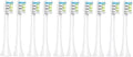 10pcs Replacement Toothbrush Head Compatible for Xiaomi Soocas Electric Sonic Individual Packing Soft Bristle Brush(10PCS White)
