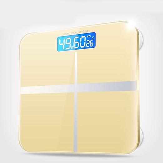 Weight Scales Bathroom Smart Scale for Body Weight Accurate Measurement Tempered Glass Digital Bathroom Scale Weight Scale for Home(Luxury Gold Color)