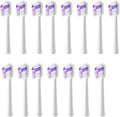15pcs Brush Head Compatible with LaiFen LFTB01-P-A-S Sonic Electric Toothbrush Vacuum Packaging(Regular-Purple)