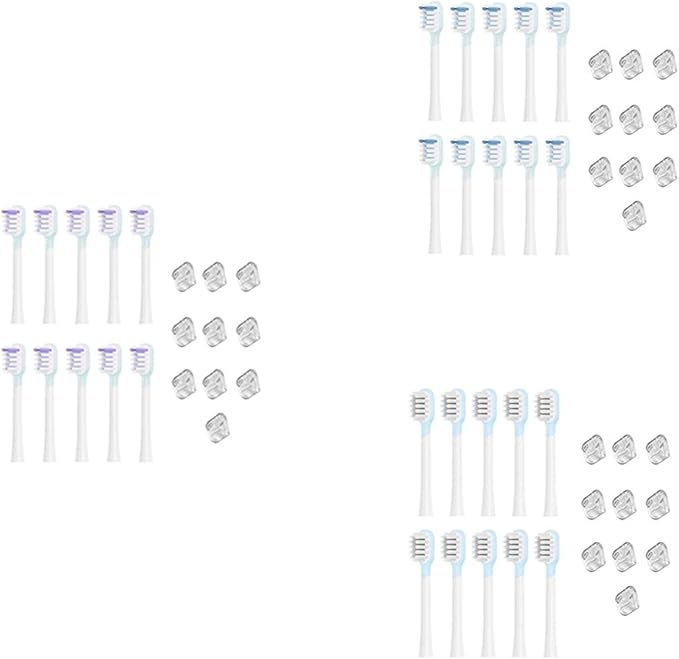 10PCS Compatible for Laifen Full Range Replacement Electric Tooth Brush Heads Clean Version(B)