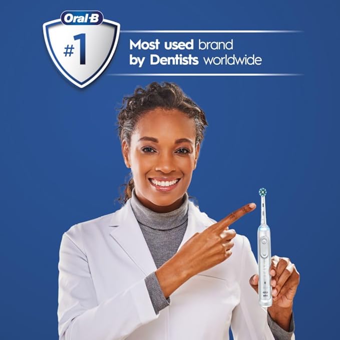 Oral-B Genius X Limited Rechargeable Electric Toothbrush with 1 Replacement Brush Head Travel Case White