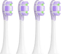 4/8PCS Replacement Brush Heads Compatible for MIJIA MES609/610 Pro Sonic Electric Toothbrush Sealed Package(4 pcs Purple)