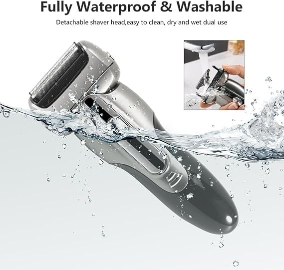 Electric Shavers for Bald Men Reciprocating Electric Shaver 3 Blade Shaving System USB Rechargeable Shaving Machine for Men