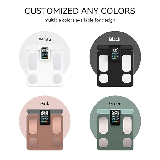 Fitdays Body Health Pod Scale View 5 Metrics Without Phone 8-Electrode Smart Scale with BMI Body Fat Muscle Mass Offline Body Composition Analyzer FSA&ampHSA Eligible