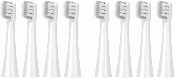 Replacement Electric Toothbrush HeadsCompatible for SOOCAS EX3 SO White Heads Bristles4-16PCS(8pcs White)