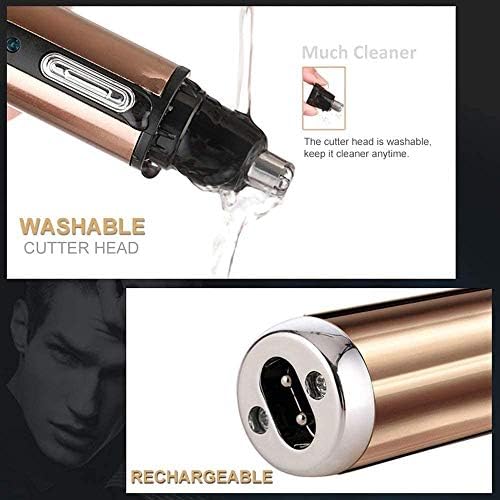 Ear and Nose Hair Trimmer Clipper Professional USB Rechargeable Painless Facial Hair Trimmer for Men and Women Lightweight Waterproof Nasal Hair Trimmer