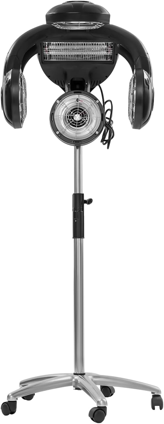 1400W Professional Hair Dryer Salon Hair Dryer Standing with LCD Screen Height Adjustable Powerful Salon Dryer Perfect for Home and Hair Salons (1400W)