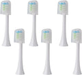 Replacement Brush Heads Compatible for SOOCAS X3U/X3Pro/X5/V1/D2/D3 6/12pcs Bristle Electric Toothbrush Sealed Packed(SHUSHI-WH-6PCS)