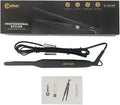Caliber .243 Win Professional Hair Flat Iron 3/10 Inch Titanium Plates Digital Temperature Control Black