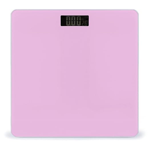 Automatic Switch Digital Bathroom Weighing Scale Smart Scale for Body Weight Pink