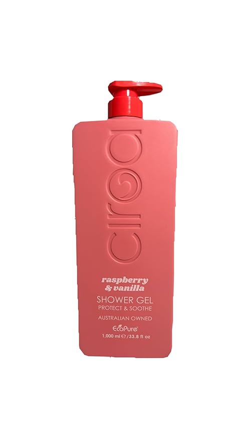 Raspberry &amp Vanilla Shower Gel Protect &amp Soothe 1000ml/33.8fl.oz. (Pack Of 1)