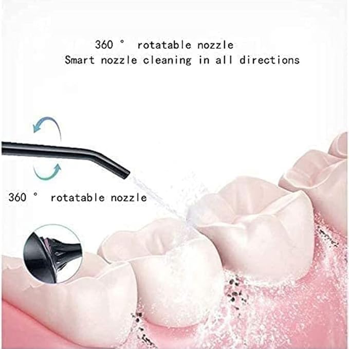 Water Flossers for Teeth Portable 300ML Electric Flosser Pick USB Rechargeable Water Teeth Cleaner Picks 3 Cleaning ModesIPX7 Waterproof (Color : B)